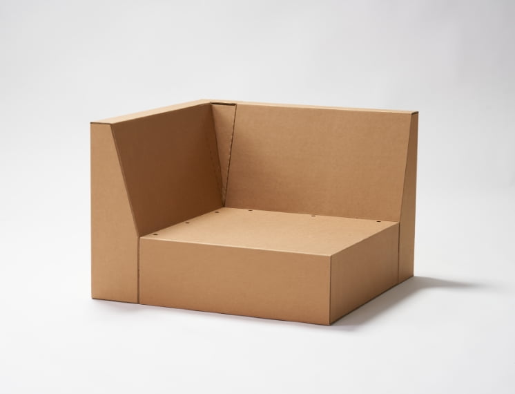 フレームの原材料は再⽣紙